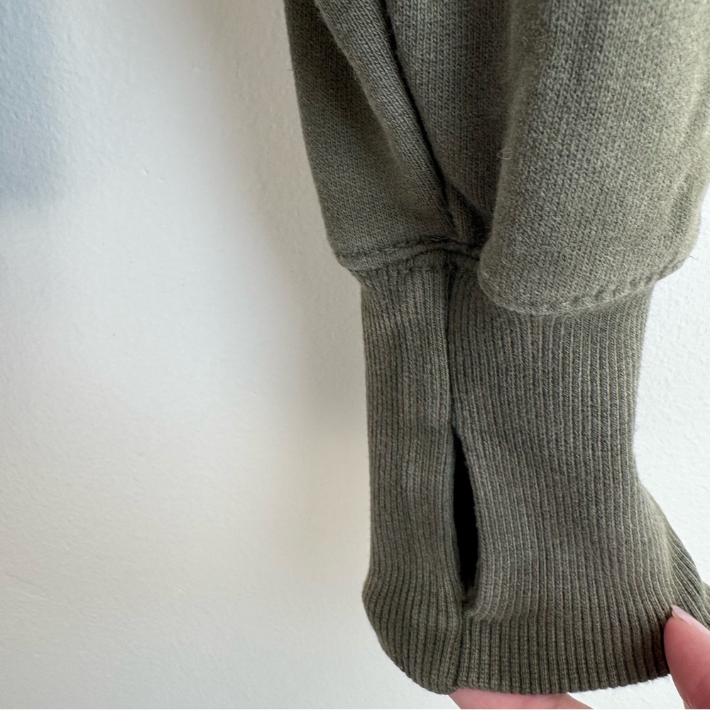 Offline Olive Green Zip-Up Hoodie Size XXS - Picture 4 of 5